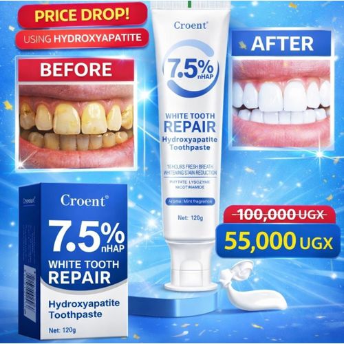 Ultra Teeth whitening White Tooth Repair Toothpaste – 7.5% Hydroxyapatite (120g)