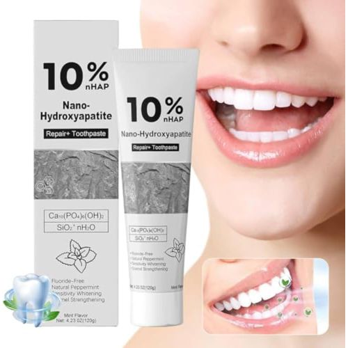 Nano Hydroxyapatite Toothpaste – 10%-Hydroxyapatite -Appropriate for Sensitive Teeth, Whitening Fluoride-Free, Mint Flavor, for Daily Oral Care 1