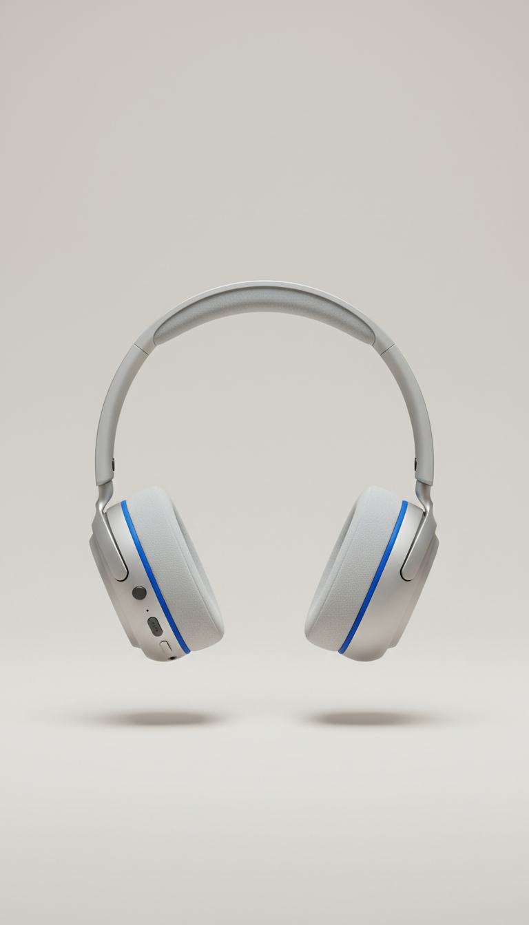 Minimalist Wireless Headphones Matte Black