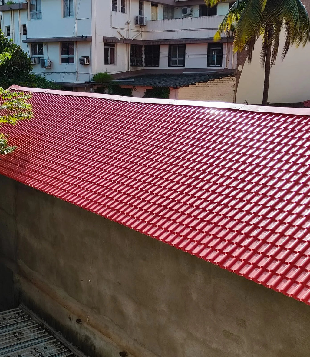 ASA uPVC Tile Sheet 2mm Thick 7 Feet Length 3.5 Feet Width Roofing Tiles Roofing Sheet (1pc)