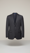 Tailored Graphite Blazer Stretch Wool